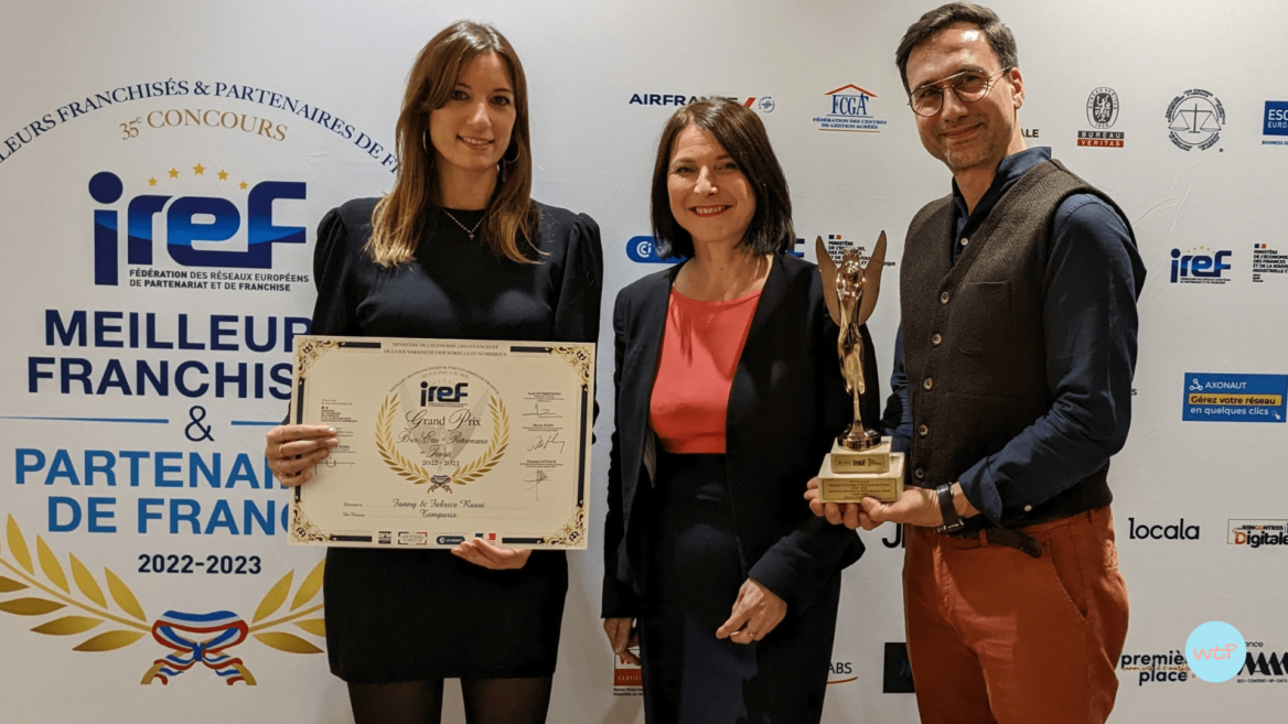 Deux franchisés Temporis reçoivent le Grand Prix Bien-être et Performance de L'IREF