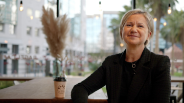 Frรฉdรฉrique Giret, directrice du rรฉseau de franchise Green Bagels.
