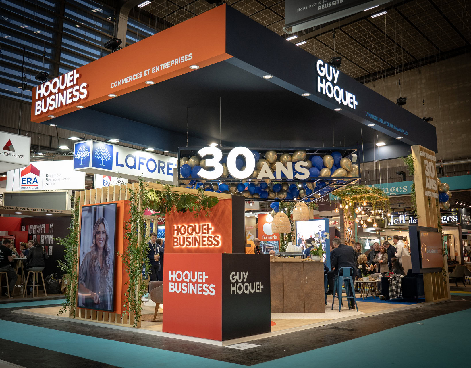 Le stand Guy Hoquet à Franchise Expo